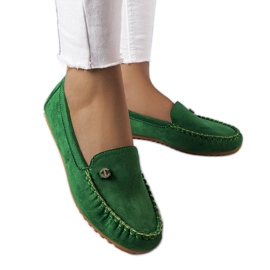 BM Grønne loafers med læder indersål fra Verrill