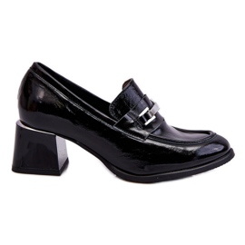 Lemar Komfortable lakeret Damira Black Pumps sort