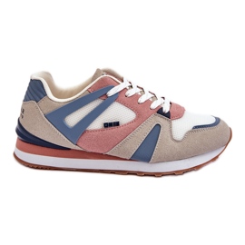 Komfortable damesneakers Memory Foam Big Star LL274951 Blå