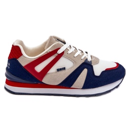 Komfortable damesneakers Memory Foam Big Star LL274950 Rød
