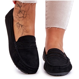 FC3 Klassiske suede loafers til kvinder, sort Ivana