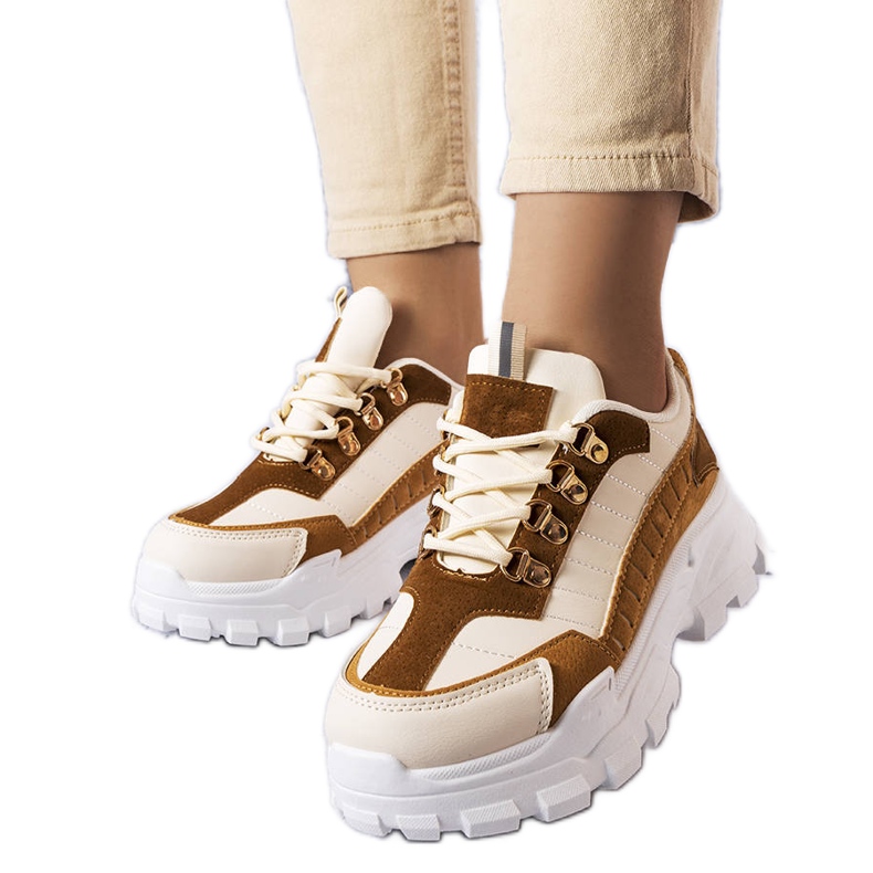 Brune chunky sneakers fra Éléonore