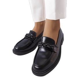 BM Sorte elegante loafers med rhinestones fra Colette