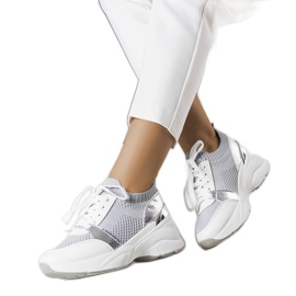 Grå wedge sneakers fra Ann
