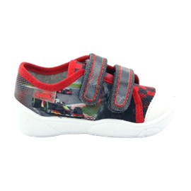 Befado børnesko, sneakers, hjemmesko 907p093 rød grå