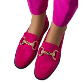 PA1 Fluet pink loafers med guldudsmykning lyserød