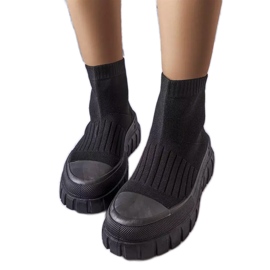 Sorte strømpesneakers fra Searlait