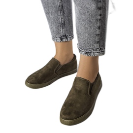 Grønne øko-ruskind sneakers fra Leroy