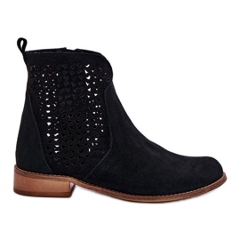 Ruskindsstøvler Nicole 2791/028 Sort