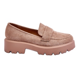 Vinceza Klassiske ruskind Loafers Loafers Beige Corrin