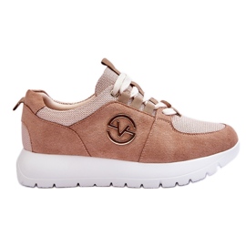 Vinceza Dameplatform sportssko Beige Aisha