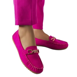 BM Charrette pink loafers med en lædersål lyserød