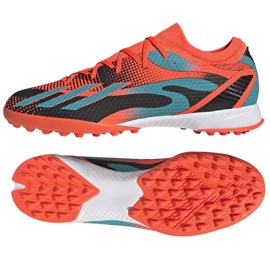 Adidas X Speedportal Messi.3 Tf M GZ5142 fodboldsko orange appelsiner og røde