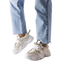 Beige spektakulære sneakers fra Desforges