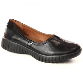Sorte slip-on sko til kvinder sorte Jezzi RMR2270-6