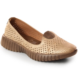 Damebeige gennembrudte sko Jezzi RMR2270-4