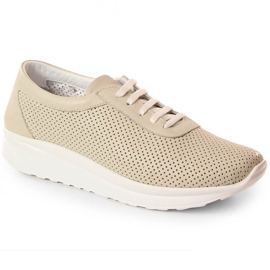 Damesko i beige gennembrudt læder T.Sokolski Bk 800
