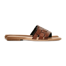 Marco Shoes Sandaler med flettet rem brun