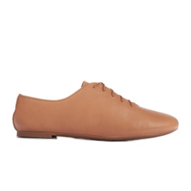 Marco Shoes Ballerinaer lavet af delikat kernelæder brun