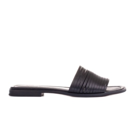 Marco Shoes Hjemmesko med stropper sort