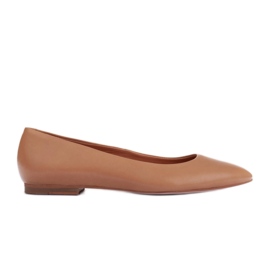 Marco Shoes Blødt læder ballerinaer brun
