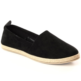 Sorte slip-on espadriller til kvinder Potocki 16009