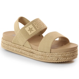 Big Star LL274858 beige slip-on espadriller til kvinder
