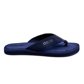 Herre Foam Flip Flops Big Star LL174617 Navy Blue blå