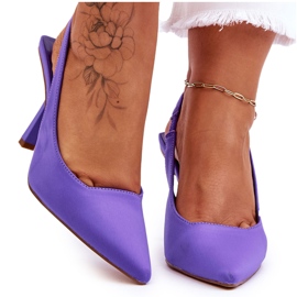 Klassiske lilla Whitley Spitz høje hæle violet