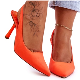 FS1 Klassiske spidse hæle Neon Orange Whitley