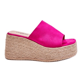 FS1 Kvinders kile- og platformsflip Flops Fuchsia Ysabel lyserød