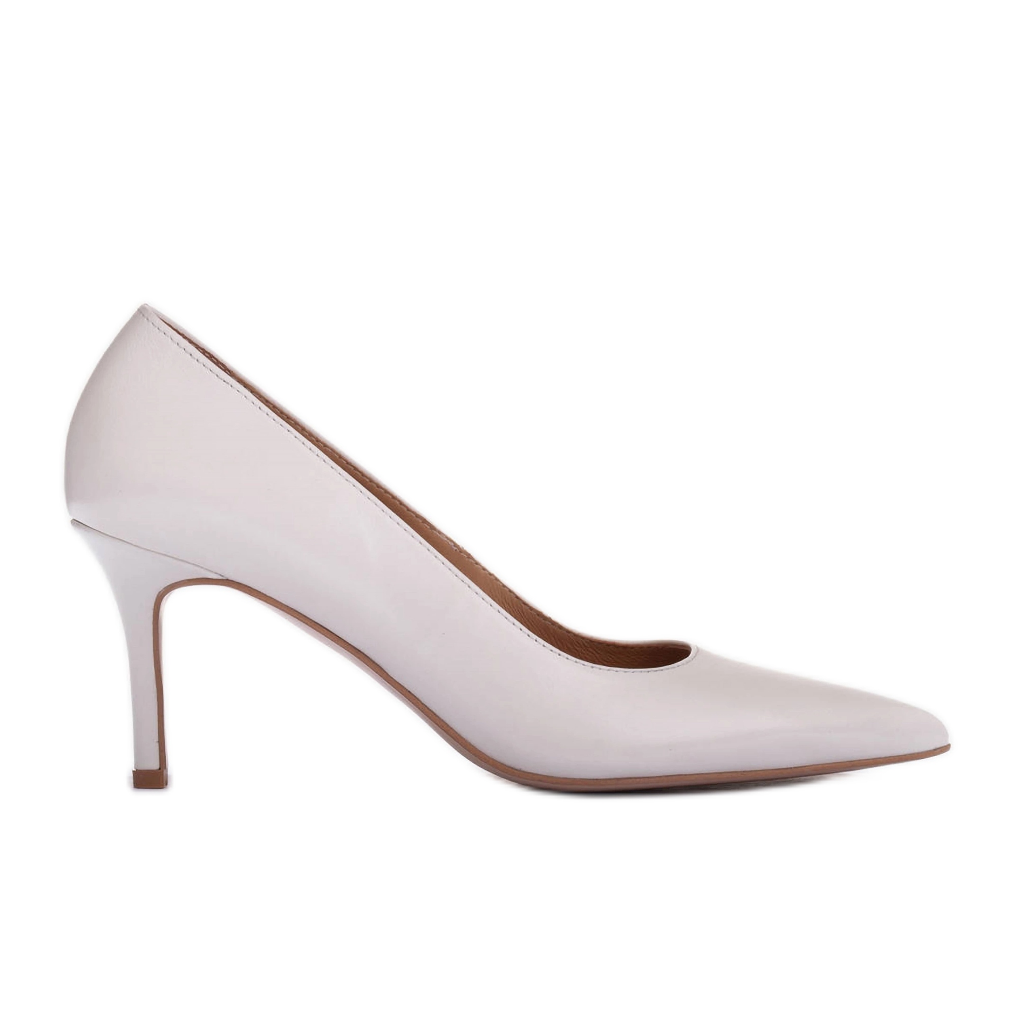Vellykket ånd Pengeudlån Marco Shoes Elegante stiletter lavet af blødt læder hvid - KeeShoes