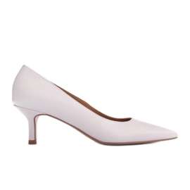 Marco Shoes Elegante stiletter med lavere hæl hvid