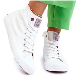 Klassiske høje sneakers til kvinder Cross Jeans LL2R4086C Hvid