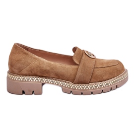 FILIPCZYK Elegante Dark Beige Laverne Ruskind Loafers