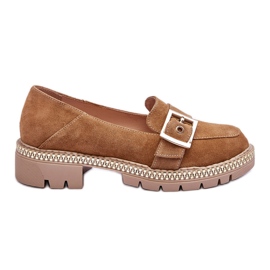 FILIPCZYK Moderigtige mørkbeige suede loafers Eloisa