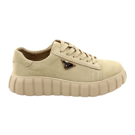 Filippo DP4138 sneakers i ruskind beige