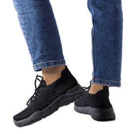 Belluci Sorte sneakers med fleksibel overdel fra Gois