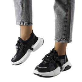 Peggy sorte sokkesneakers