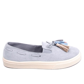BM Salma Grey forårssneakers med kvaster grå