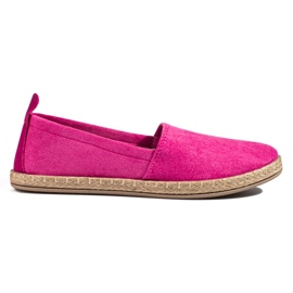 W. Potocki Pink espadriller i ruskind til kvinder Potocki lyserød