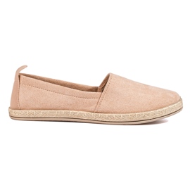 W. Potocki Beige espadriller til kvinder Potocki ruskind