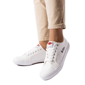 Lee Cooper LCW-23-44-1648L hvide sneakers
