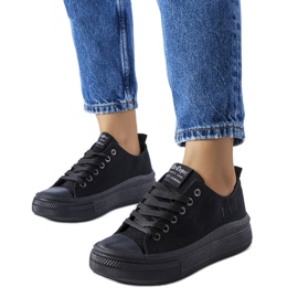 Lee Cooper LCW-23-44-1624L sorte sneakers