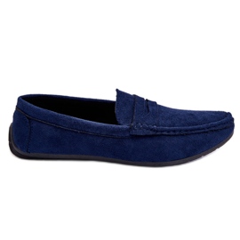 Ruskind Loafers til mænd Navy Mack blå