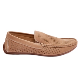 Klassiske suede loafers til mænd Beige Felixo