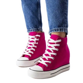 BM Pink wedge sneakers fra Spaventa lyserød