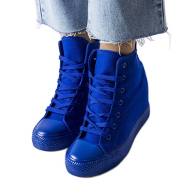 BM Blå wedge sneakers fra Groussay