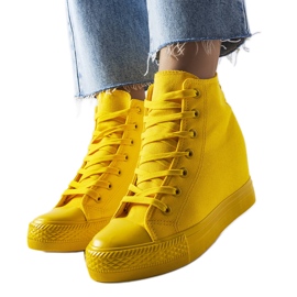 BM Gule wedge sneakers fra Groussay