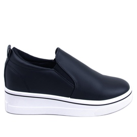 BM Naito Black wedge slip-on sneakers sort